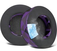 SOULWIT Cuscinetti in Gel Rinfrescante per Corsair Virtuoso RGB Wireless XT SE Cuffie da Gioco, Cuscinetti Auricolari con Schiuma di Isolamento del Rumore, Spessore Aggiunto-Viola Nero
