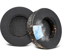 SOULWIT Cuscinetti in Gel Rinfrescante per Corsair Virtuoso RGB Wireless XT SE Cuffie da Gioco, Cuscinetti Auricolari con Schiuma di Isolamento del Rumore, Spessore Aggiunto-Oro Nero