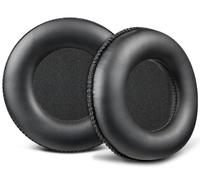 SOULWIT Cuscinetti per AKG K240 Studio Semi-Aperte Over-Ear Cuffie, Padiglioni Auricolari Recambio con Morbida Pelle Proteica e Schiuma ad Alta Densità - Nero
