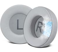SOULWIT Cuscini di Ricambio Professionali per AKG K701, K702, Q701, Q702, K601, K612, K712, Cuscinetti Auricolari con Tessuto di Seta di Ghiaccio, Schiuma ad Alta Densità Cuffie