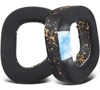 SOULWIT Cuscini per cuscinetti auricolari in gel di raffreddamento sostitutivi per Corsair HS80 Max/HS80 RGB USB Wired/HS 80 RGB Wireless Gaming Headsets,con schiuma ad alta densità-Nero Dorato