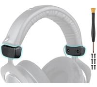 SOULWIT Diadema Copertura Laterale Scorrevole per Beyerdynamic DT 770/DT880/DT990 Pro, DT770/DT880 Pro HT, DT790/DT797, HS200 Dyn/Rotor/Trend Cuffie, Riparazione Kit con Ricambio Cappucci Terminali