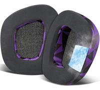 SOULWIT Gel Refrigerante Cuscinetti Auricolari Ricambio per Corsair Void/Void v2/Void Pro/Void Elite/Surround Gioco USB RGB Cablate e Wireless Cuffie, Padiglioni Cuffie con Tessuto di Seta Ghiacciata