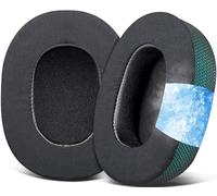 SOULWIT Gel Rinfrescante Ricambio Cuscinetti Auricolari per Skullcandy Hesh 3/ANC/Evo & Crusher Wireless/540/ANC/Evo & Venue ANC Over-Ear Cuffie, Cuscini per Cuffie con Schiuma Antirumore