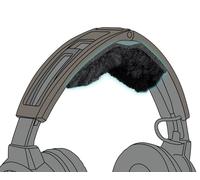 SOULWIT Kit di Cuscinetto di Ricambio Archetto per Bose Aviation X A10/A20 Cuffie, Parte di Riparazione Copertura della Fascia Superiore Cuffie-Nero