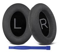 SOULWIT Micro Scamosciato Cuscinetti Auricolari Ricambio per Bose QuietComfort 45 (QC45)/QuietComfort SE (QC SE)/Quiet Comfort Wireless Over-Ear Cuffie, Padiglioni con Schiuma Ad Alta Densità - Nero