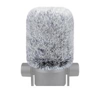 SOULWIT Microfono Furry Paravento per RØDE (Rode) PodMic Cardioide Dinamico Broadcast, Filtro Antivento Pop Filter Mic Copertura - Grigio
