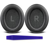SOULWIT Professionali Cuscinetti Auricolari Ricambio per EarFun Wave Pro ANC Cuffie, Padiglioni Cuffie con Morbida Pelle Proteica, Schiuma ad Alta Densità per Isolamento dal Rumore - Nero