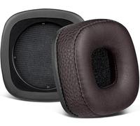 SOULWIT Ricambio Cuscinetti Auricolari per Marshall Major I/II/III/IV/V ANC Bluetooth Wireless/Wired Cuffie, per Major 1/2/3/4/5, Padiglioni Cuffie con Pelle Proteica Più Morbida - Caffè Scuro