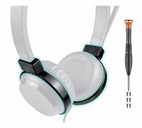 SOULWIT Ricambio Kit Cerniera Girevoli Connettori di Collegamento per Jabra Evolve 65/40/30/20 (Solo Cuffie con Cavo), Giunti di Ricambio per Accessori Coperchio Laterale Archetto - Nero