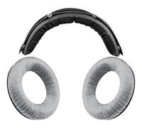 SOULWIT Ricambio Kit per Beyerdynamic DT 770/DT770 PRO Cuffie, Cuscinetti Auricolari in Velluto + Archetto in Pelle Proteica - Grigio