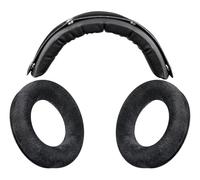 SOULWIT Ricambio Kit per Beyerdynamic DT 770/DT770 PRO Cuffie, Cuscinetti Auricolari in Velluto + Archetto in Pelle Proteica - Nero