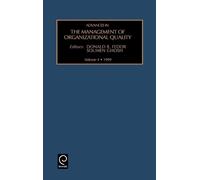 Soumen Ghosh Advances in the Management of Organizational Qua (Copertina rigida)