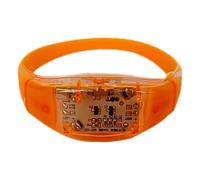 Sound Activated LED Bracelet Silicone Light Up Wristband For Party Gift | Music-controlled glowing bracelet with flashing LED lights. Perfect for birthdays, concerts, and glow-themed events.
