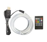 Sound Activated LED Lights, 7-Color Voice Responsive Strip, Ambient Dashboard Lighting, Automotive LED Trim, Decorative for TV Monitor Courtyard Bedroom Living Room Shelf