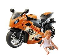 Sound And Light Bike - Toy Bike - Colorful Light Electric Bike - Per ragazzi, ragazze, adulti - Reen GO ABS ABS AUTO CON BACK MOTORE - Biologico - Bicicletta con batteria Mocha