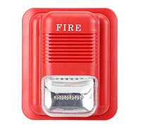 Sound and Light Warning, sistema di sirena Stroboscopio, sistema di sicurezza di allarme DC12V/24V con tre tonalità diverse, 6 LED integrati