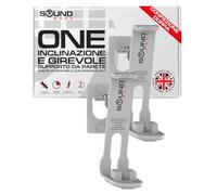 Sound bass 2 x ONE, ONE Gen 2, ONE SL, Play:1 Supporto per montaggio a parete - Twin Pack - Bianco - Compatibile con Sonos ONE, ONE Gen 2, ONESL & Play:1, Progettato nel Regno Unito