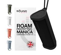 Sound Bass Custodia protettiva rinforzata per Sonos Roam 2, Nero | Compatibile con Sonos Roam, Roam 2 e Roam SL | Pulsante Bluetooth incluso | Proteggi il tuo speaker wireless | Custodia/cover