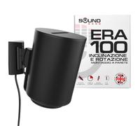 Sound bass ERA100 - Staffa per montaggio a parete, inclinabile e girevole, colore nero, singola (1 pezzo), compatibile con Sonos ERA 100, installazione semplice, kit di montaggio incluso