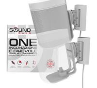 Sound bass ONE, Staffa per Montaggio a Parete, Inclinabile e Girevole, Bianco, Doppio, Compatibile con ONE, ONE Gen 2, ONE SL & Play:1, Installazione Semplice, Include Kit di Montaggio