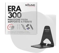 Sound Bass Staffa da Parete ERA300, Basso Profilo, Nero, (1pc) | Compatibile con Sonos ERA 300 Speaker, Completa di Tutto l'Hardware di Montaggio