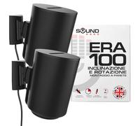 Sound bass Supporto da Parete ERA 100 - Inclinabile e Girevole, Nero, Doppio (2 pz), Compatibile con Sonos ERA 100 & ERA 100 SL, Kit di Montaggio Incluso, Doppio