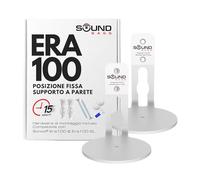 Sound Bass Supporto da Parete ERA 100 - Profilo Basso, Bianco, Doppio (2 pz), Compatibile con Sonos ERA 100 & ERA 100 SL, Kit di Montaggio Incluso