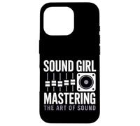 Sound Girl Padroneggiare L'arte Del Suono Ingegnere Audio Custodia per iPhone 16 Pro