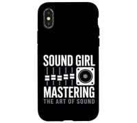 Sound Girl Padroneggiare L'arte Del Suono Ingegnere Audio Custodia per iPhone X/XS