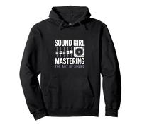 Sound Girl Padroneggiare L'arte Del Suono Ingegnere Audio Felpa con Cappuccio