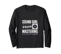 Sound Girl Padroneggiare L'arte Del Suono Ingegnere Audio Maglia a Manica