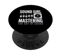 Sound Girl Padroneggiare L'arte Del Suono Ingegnere Audio PopSockets PopGrip Adesivo