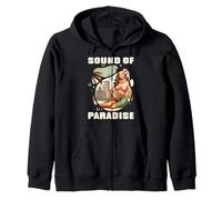 Sound of Paradise. Senti l'atmosfera dell'isola. Felpa con Cappuccio