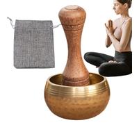 Sound of Sound Bowl Set, Sound Bowl - Ciotola di stress | Maglieria tibetana martellata con una base sonora per la meditazione degli incontri di yoga spirituale e solo