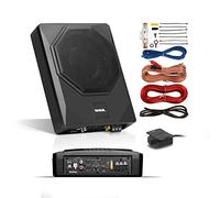 Sound Storm Laboratories US8K - Subwoofer audio per auto alimentato da 20,3 cm, 800 Watt Max, basso profilo, amplificatore integrato, per camion, scatole e contenitori, controllo remoto del subwoofer