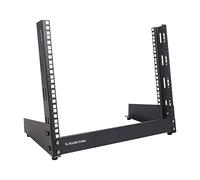 Sound Town 8U 2-Post Desktop Open-Frame Rack, per audio/video, switch di rete, router, patch panel (ST2PF-8LW)