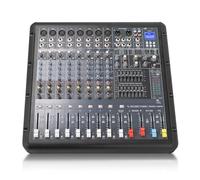 Sound Town Mixer alimentato a 10 canali 2x800W con 2 Bus, effetti DSP, USB MP3, doppio equalizzatore a 7 bande, alimentazione phantom (TRITON-102PW)