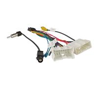 Sound way - Adattatore Fascio Cavo Connettore ISO Autoradio, recupero retrocamera e d'antenna Compatibile con Dacia, Renault