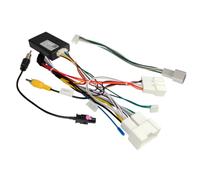 Sound-way - Adattatore Interfaccia CAN BUS per ripristino comandi al volante compatibile con Dacia Duster Sandero Renault Clio Megane Opel Movano - Fascio Cavi ISO per Autoradio Android 16 pin