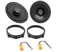 Sound way Casse Altoparlanti Autoradio con Adattatori Anteriore o Posteriore compatible con Alfa Romeo 147 159 156 166 GT BRERA - SH-ALFA1