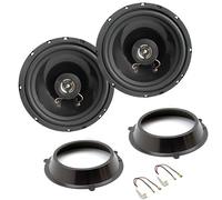 Sound Way Kit Altoparlanti 2 Vie Coassiali 16,5 cm (120 W Max / 60 W RMS) con Adattatori e Cavi Connettori - Compatibile con FIAT Panda 169 (2002 - 2012) - Solo per Portiere Anteriori