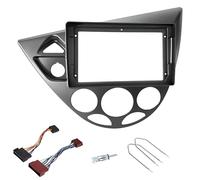 Sound-way Kit di Montaggio Autoradio, Facciata Telaio Radio 9" Pollice Adattatore Compatibile con Ford Fiesta 1995-2001, Focus MK1 1998-2004 Grigio