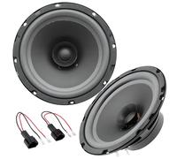 Sound-way Kit Installazione Altoparlanti casse Bicono doppio cono da 16,5 cm, 120 Watts, Universali compatibile con Peugeot, Citroen, Fiat, Renault,
