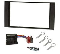 Sound-way Kit Installazione Autoradio, Mascherina 2 DIN, Adattatore Connettore ISO, Adattatore Antenna, Chiavi di Smontaggio, compatibile con FORD GALAXY/FIESTA/FOCUS/C-MAX/ S-MAX/TRANSIT