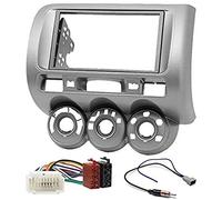 Sound Way Kit Installazione Autoradio, Mascherina 2 DIN con Supporto di Montaggio, Cavo ISO, Adattatore Antenna, Compatibile con Honda Fit, Jazz 2002-2008