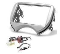 Sound Way Kit Installazione Autoradio, Mascherina 2 DIN con Supporto Montaggio, Cavo ISO, Adattatore Antenna, Compatibile con Nissan Micra K13 / Renault Pulse