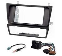 Sound Way - Kit Installazione autoradio Mascherina Supporto Adattatore 2 DIN per BMW 3-Series (E90/91/E92/E93) 2004-2012 Clima Automatico - KA11-125