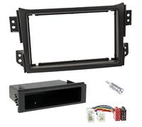 Sound way - Kit Montaggio Adattatore Autoradio, Mascherina 1 DIN / 2 DIN Compatibile con Opel Agila, Suzuki