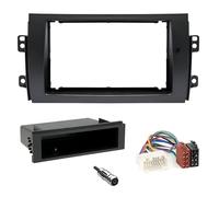 Sound Way Kit Montaggio Adattatore Autoradio, Mascherina 1 DIN / 2 DIN Compatibile con Suzuki SX4 2007-2014 /Fiat Sedici 2006-2014
